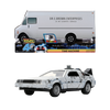 Back to the Future - Delorean (Frosted) 1:32 Scale Vehicle with Truck Box (SDCC Exclusive)
