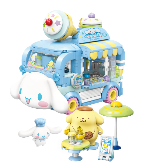Keeppley: Cinnamoroll & Pompompurin's Ice-cream Truck Brick Kit