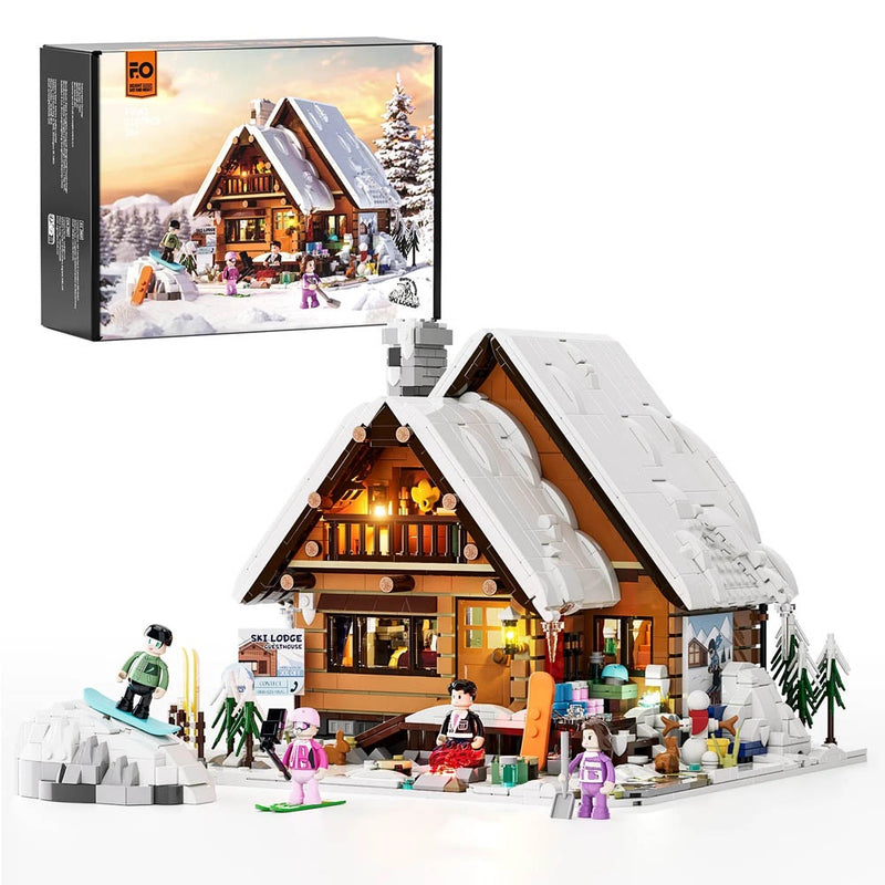 Lumibricks: Retro House - Ski Lodge Brick Kit