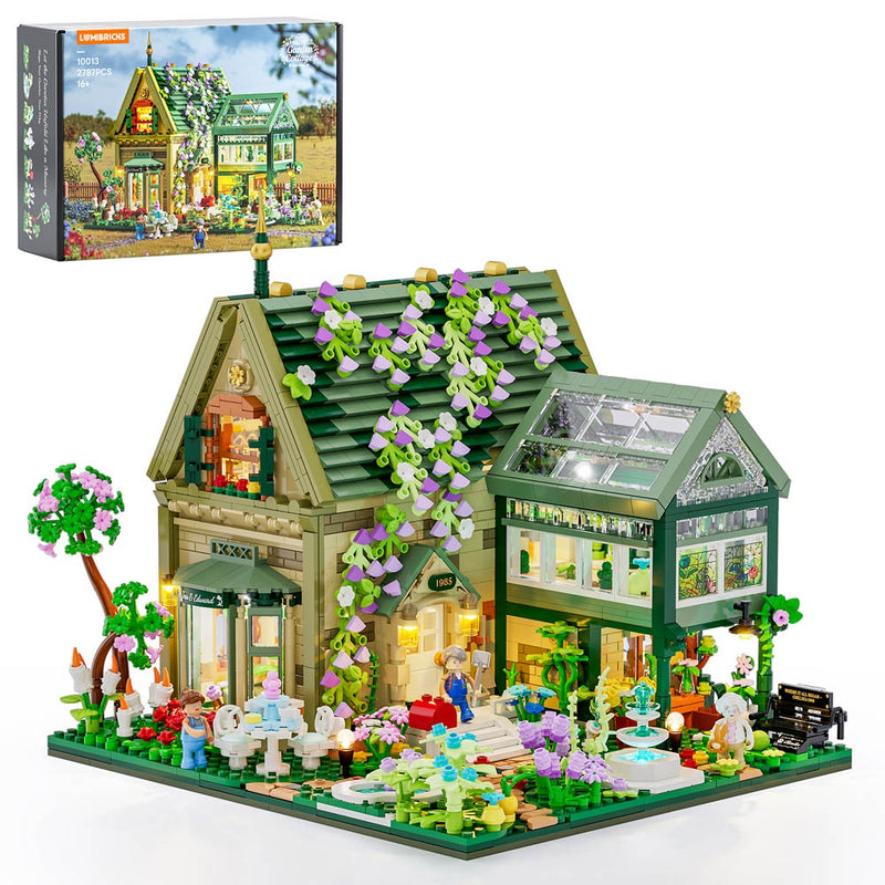 Lumibricks: Retro House - Garden Cottage Brick Kit