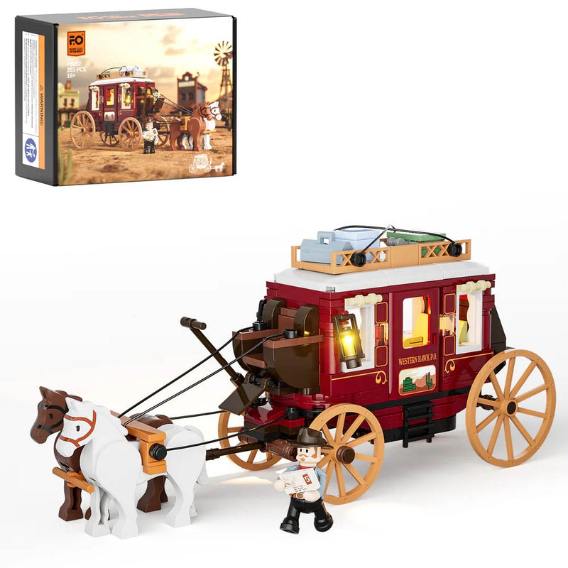 Lumibricks: The Old West - Western Stagecoach Brick Kit