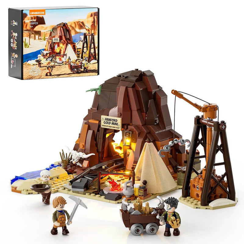Lumibricks: The Old West - Old West Gold Mine Brick Kit