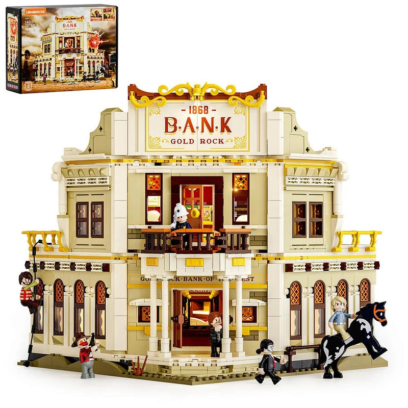 Lumibricks: The Old West - Western Bank Heist Brick Kit