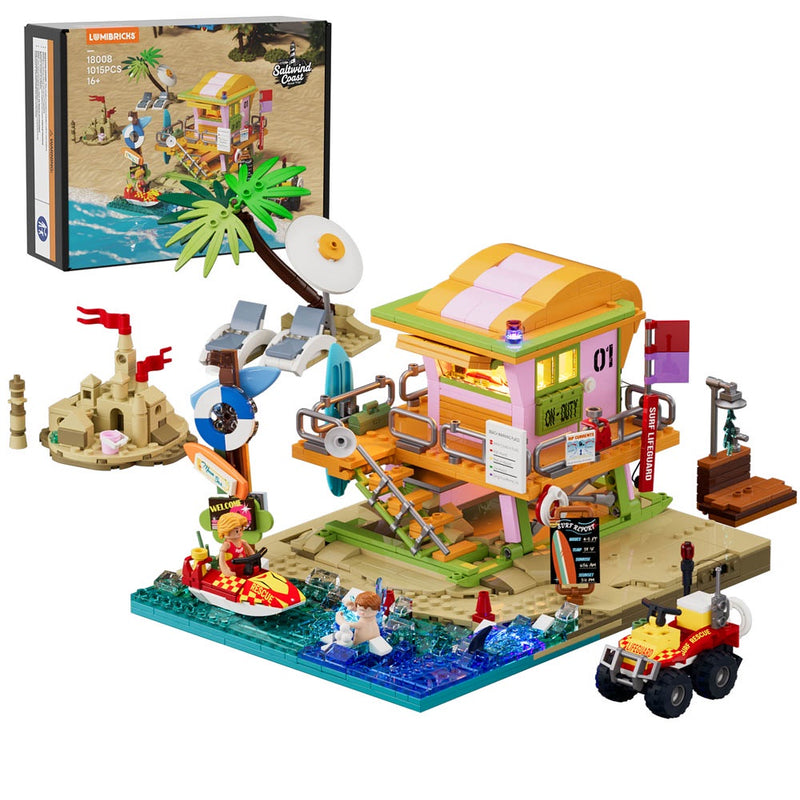 Lumibricks: Road Trip - Beach Lifeguard Tower Brick Kit