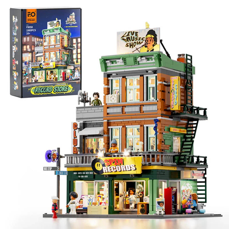 Lumibricks: Street Fusion - Record Store Brick Kit