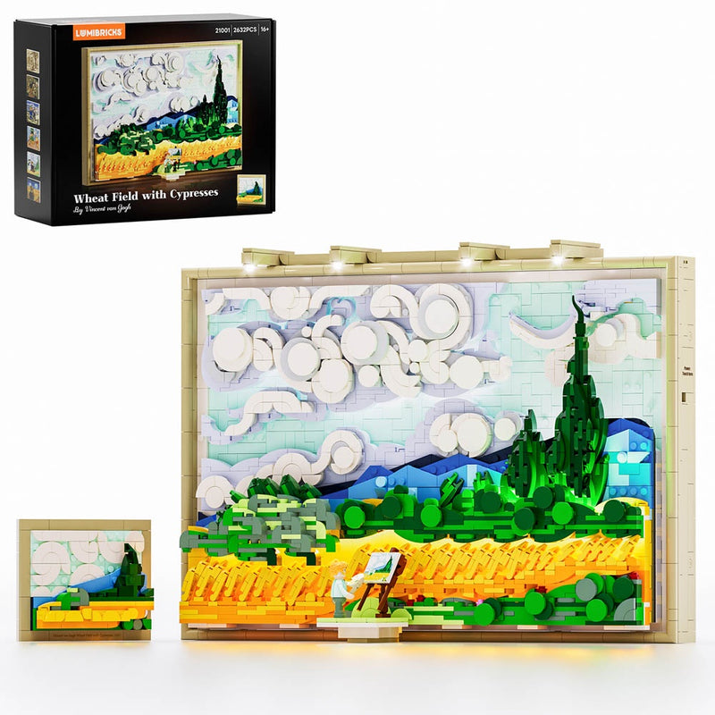 Lumibricks: X Series - Wheat Field with Cypresses Brick Kit