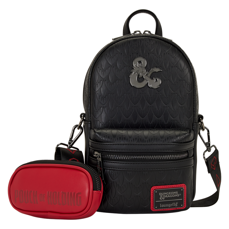 Dungeons & Dragons - Black & Red Sling Bag (with Coin Bag)