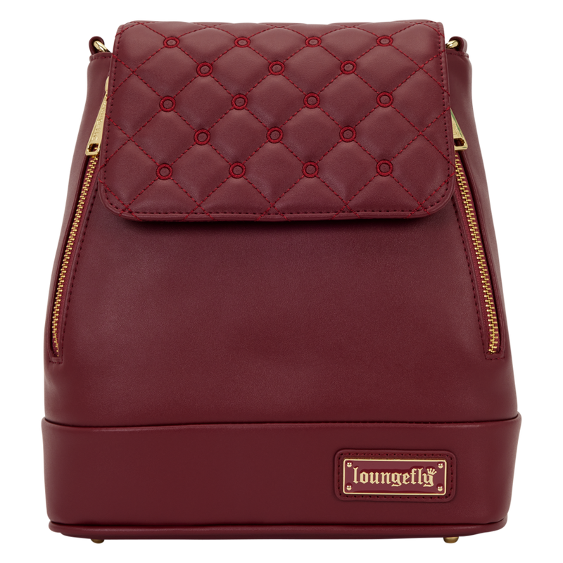 Loungefly - Red Pin Trader Convertible Mini Backpack & Crossbody Bag