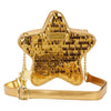 Loungefly - Figural Gold Stars Sequin Crossbody Bag