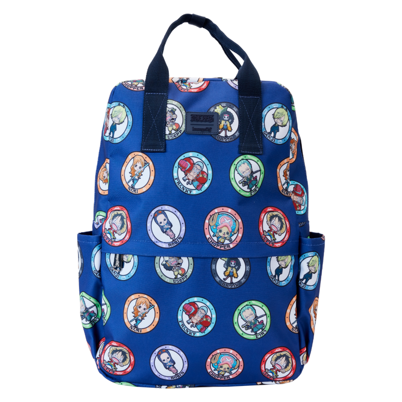 One Piece - Characters All Over Print FullSize Nylon Backpack
