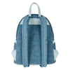 Disney - Dogs & Cats Faux Denim Fringe Mini Backpack