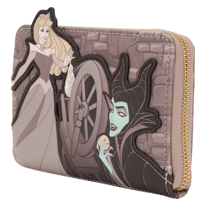 Sleeping Beauty - Spinning Wheel Zip Around Wallet
