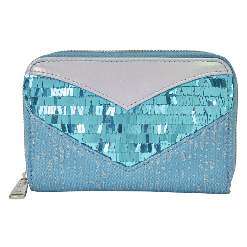 Frozen - Elsa Glitter Sequin Zip Around Wallet