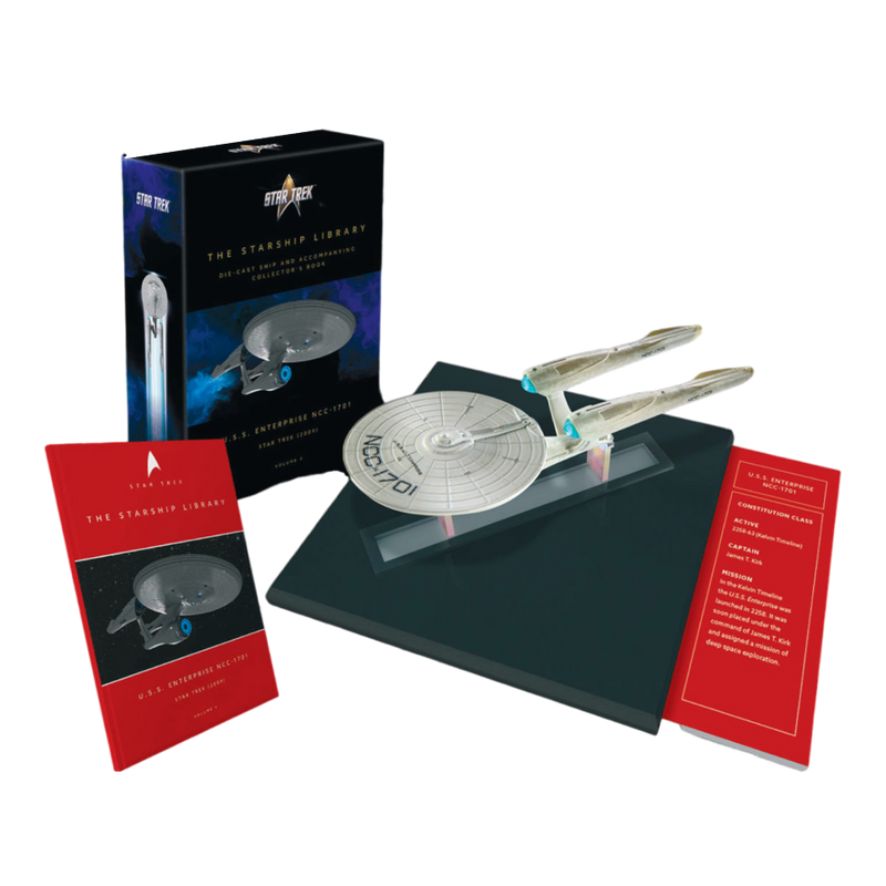 Star Trek (2009) - U.S.S. Enterprise NCC-1701 (Kelvin Timeline) Diecast Ship & Book