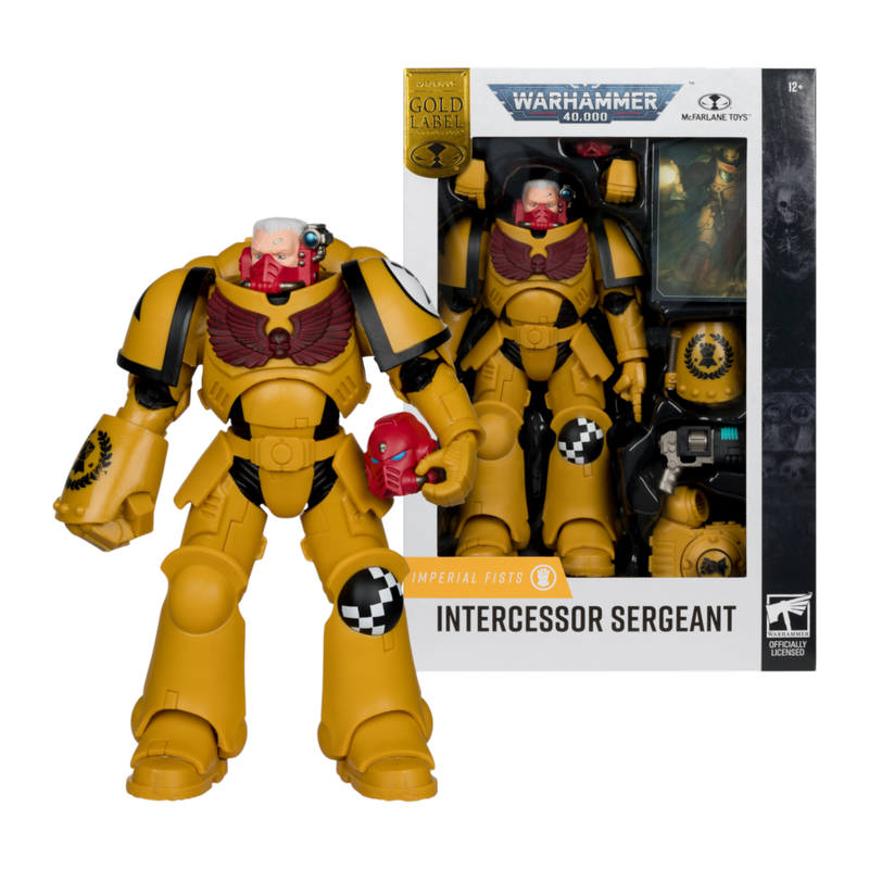 Warhammer 40,000 - Imperial Fist Intercessor Sergeant (Gold Label) 7 Inch Action Figure