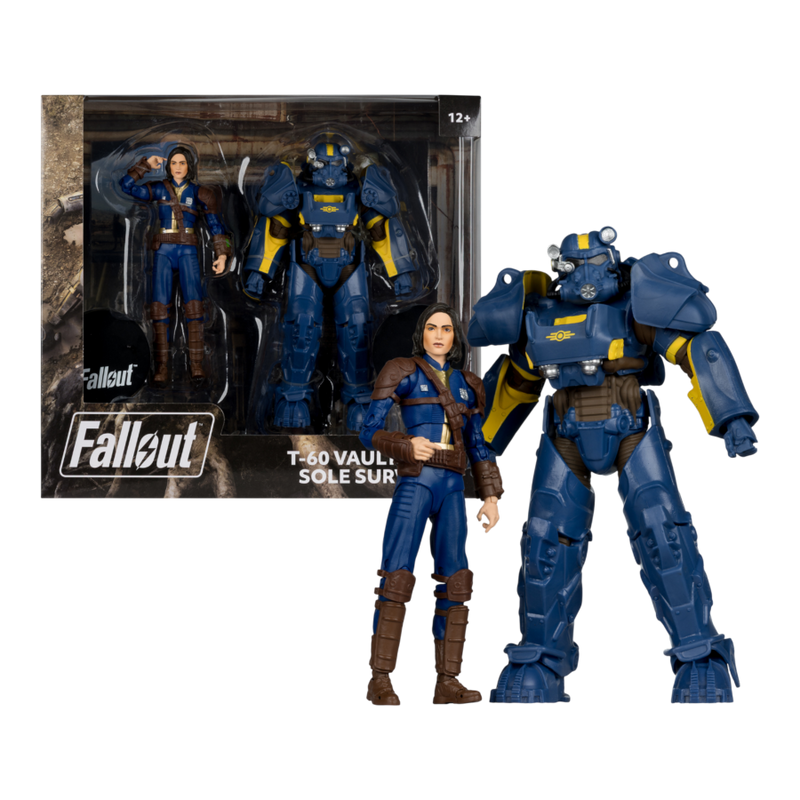 Fallout 4 - T- 60 Vault Tec & Sole Survivor 7 Inch Figure 2 Pack