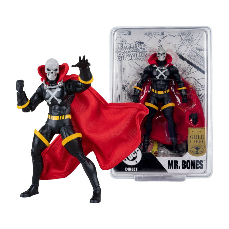 DC Comics -  Mr. Bones (Infinity Inc #16) Gold Label 7 Inch Action Figure