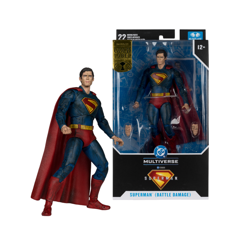 Superman (2025) - Superman (Battle Damage) Gold Label 7 Inch Figure