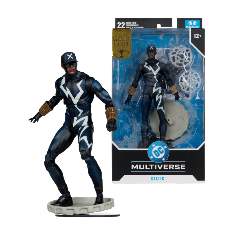 DC Multiverse - Static (Trial by Fire) 7 Inch Gold Label Figure