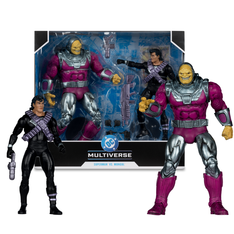 DC Multiverse - Mongul vs Kryptonian Suit Superman 7 Inch & MegaFig 2 Pack