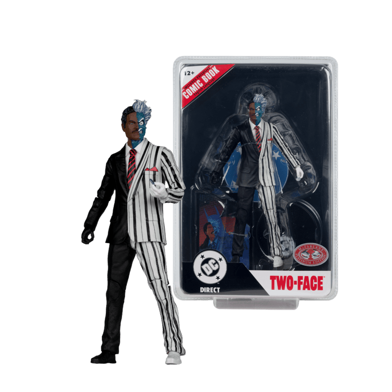 DC Direct - Two-Face 7 Inch (1995) (Chase Version) Figure with Comic