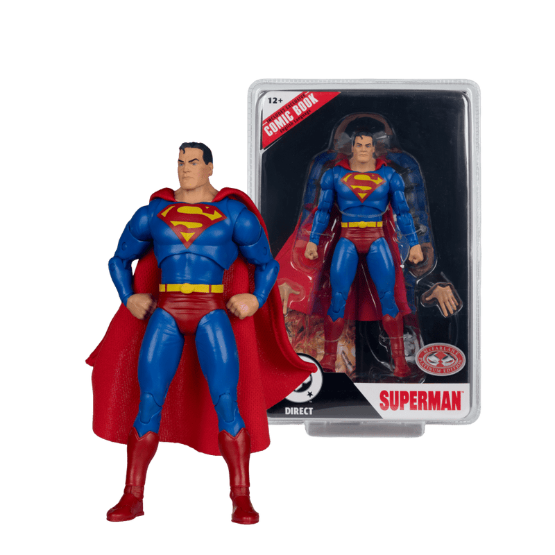 DC Direct - Superman (Justice) 7 Inch (Chase Version) Figure with Comic