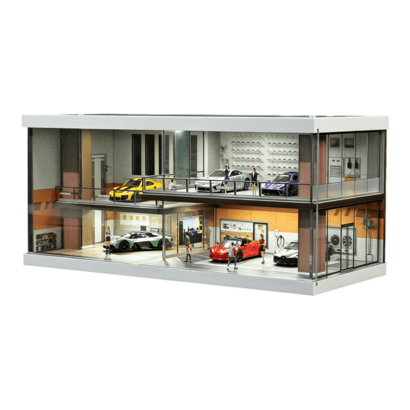 1:64 Diorama - 1:64 Light Coffee Car House Scene