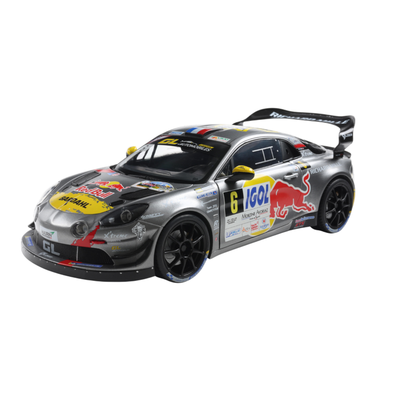 Solido Cars - Alpine A110 RGT+ Grey #6 Diecast Vehicle 1:18 Scale Diecast Vehicle