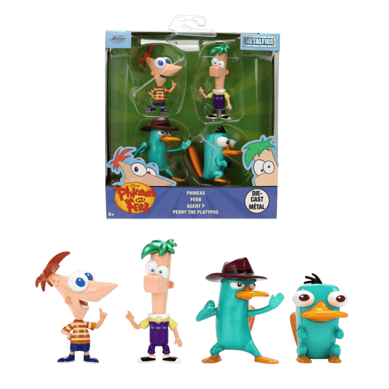Phineas & Ferb - 2.5 Inch Metalfigs 4 Pack