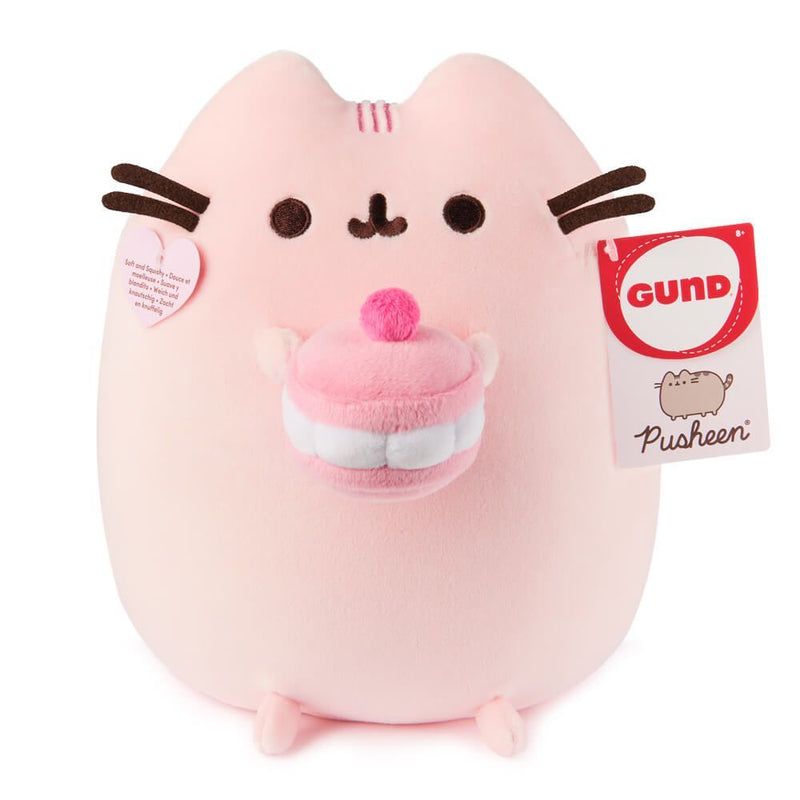 Pusheen Plush: Snackable Cherry Macaron Pusheen