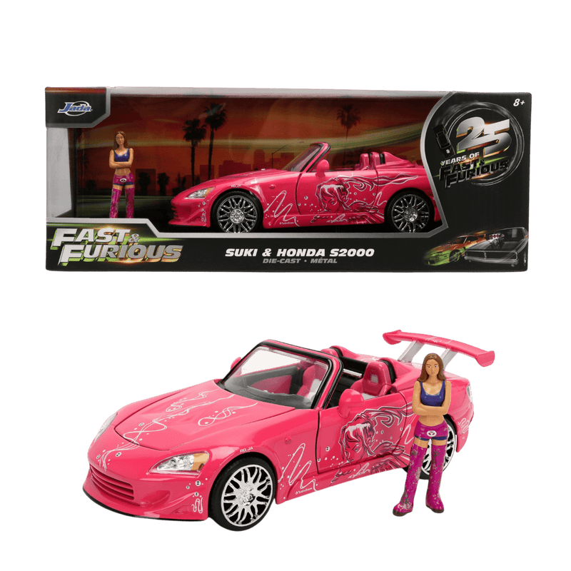Fast & Furious - 1:24 Honda S2000 Die-Cast Vehicle with Suki Figure