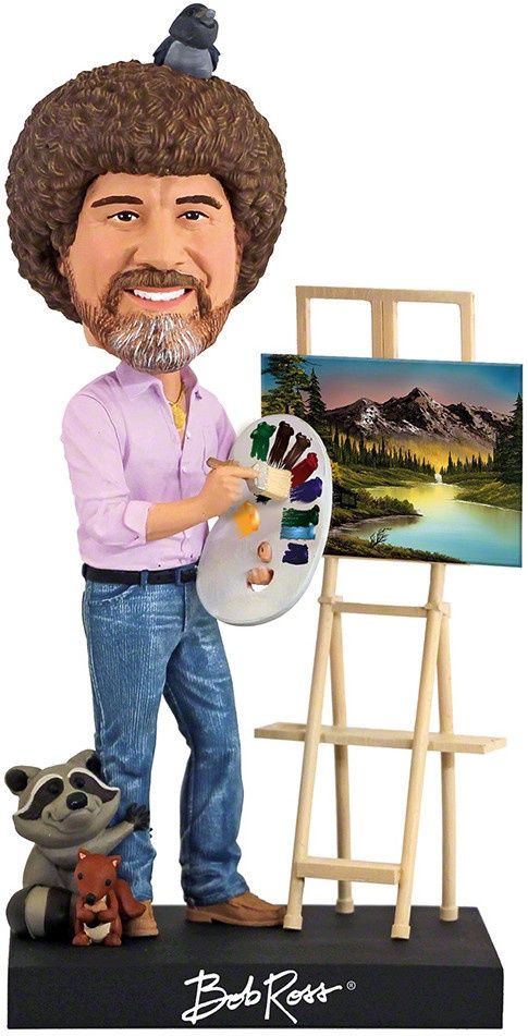 Bob Ross Bobblehead Figure