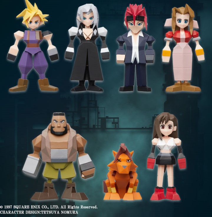 Final Fantasy VII - Polygon Mini Figures