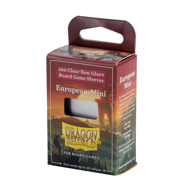 Dragon Shield: Board Game Sleeves - Clear/NonGlare – European Mini