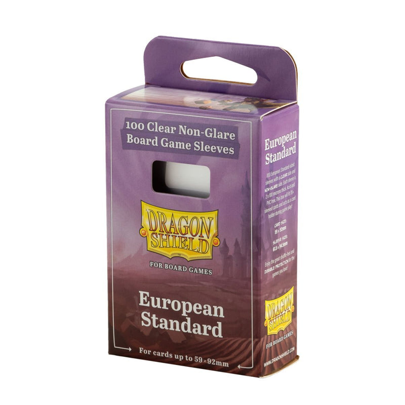 Dragon Shield: Board Game Sleeves - Clear/NonGlare – European Standard