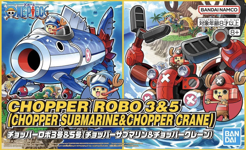 One Piece - Chopper Robot 3&5 Model Kit (Chopper Submarine & Chopper Crane)
