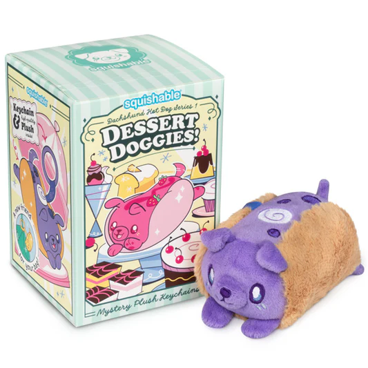 Squishable: Dachshund Dessert Doggies Plush Series Blind Box (Single)