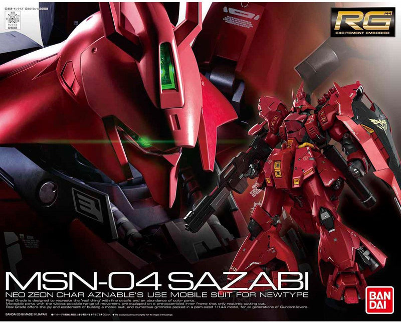 RG 1/144 SAZABI MODEL KIT