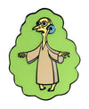 The Simpsons - Mr Burns Alien Glow in the Dark Enamel Pin