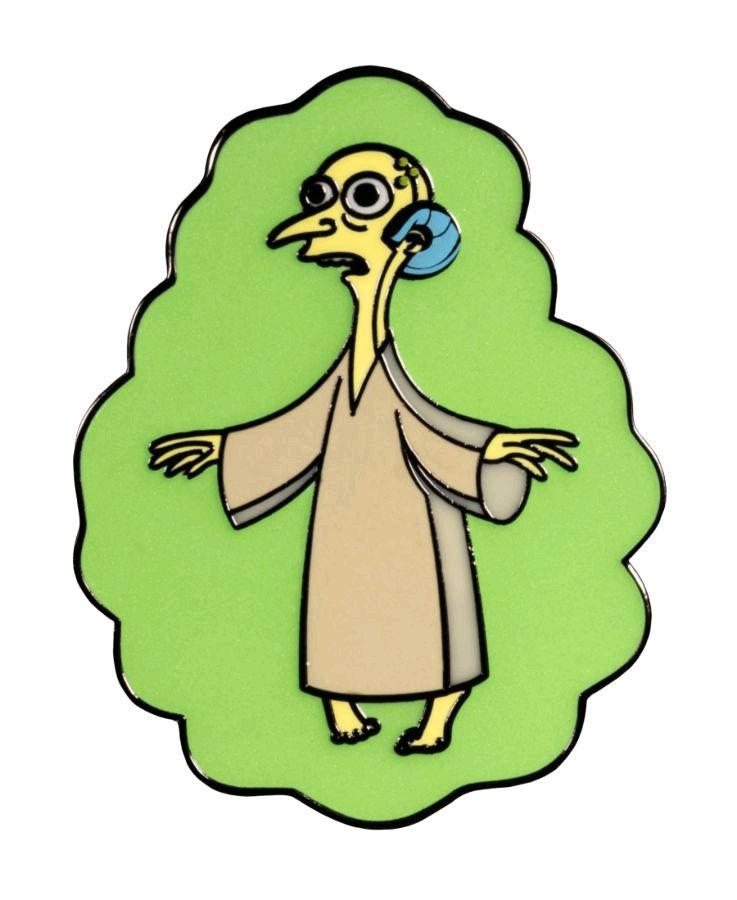 The Simpsons - Mr Burns Alien Glow in the Dark Enamel Pin