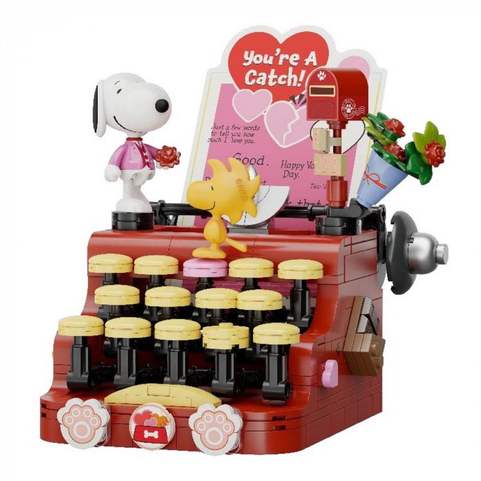 Snoopy Retro Time Series: Typewriter Brick Kit