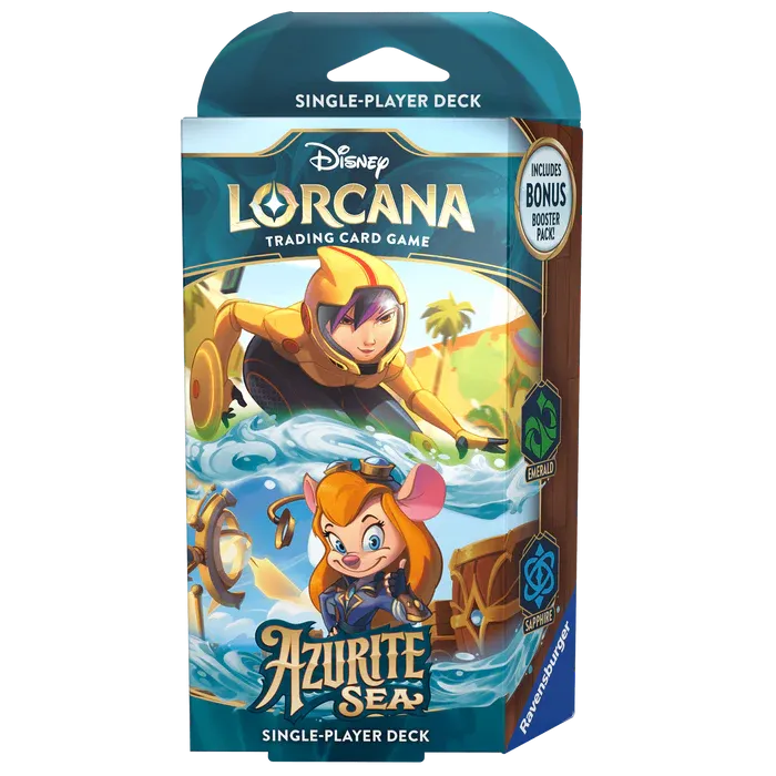 Disney Lorcana - S6 Azurite Sea Starter Deck: Emerald & Sapphire