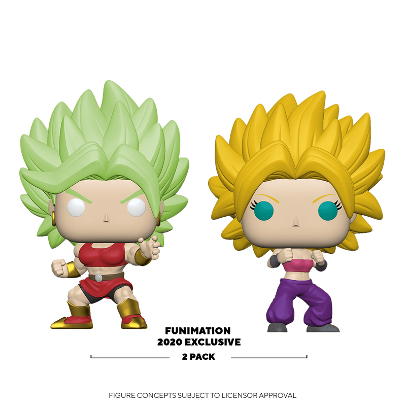 Dragon Ball Super - Super Saiyan Kale & Super Saiyan Caulifla US Exclusive Pop! Vinyl Figure 2 Pack.