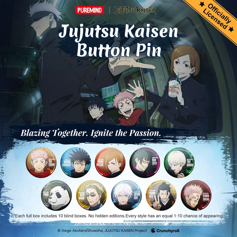 Jujutsu Kaisen: Button Pin Blind Box (Single)