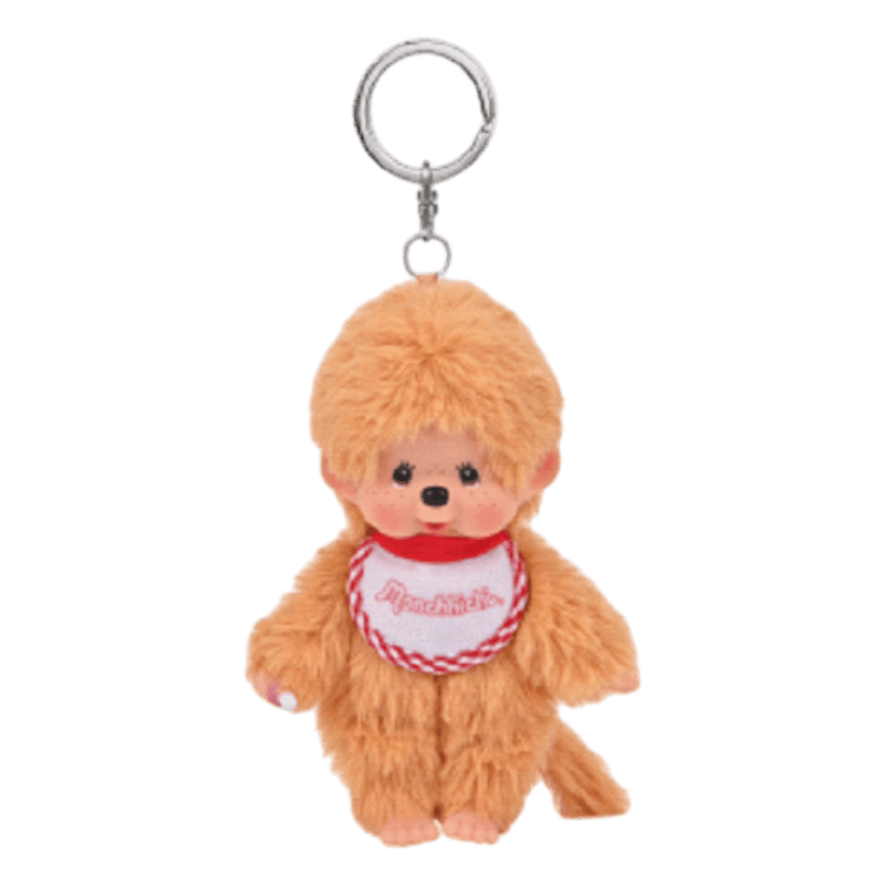 Monchhichi - Beanie Beige Boy Plush Keychain