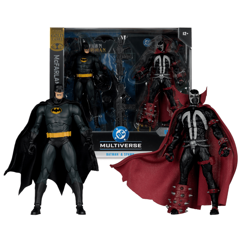 DC - Batman & Spawn (Fabric Cape) #8 Gold Label Collector Edition Action Figure 2 Pack