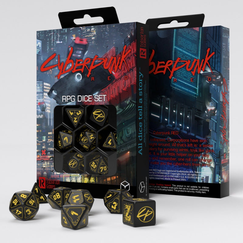 Q Workshop – Cyberpunk Red Dice Set: Wet Work