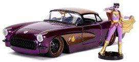 Image DC Bombshells - Batgirl 1957 Chevy Corvette 1:24 Scale Hollywood Rides Diecast Vehicle