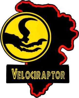 Image Jurassic Park - Velociraptor Map Enamel Pin