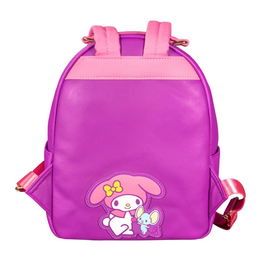 LOUSANBK0428--Sanrio-My-Melody-Kuromi-Mini-BackpackB